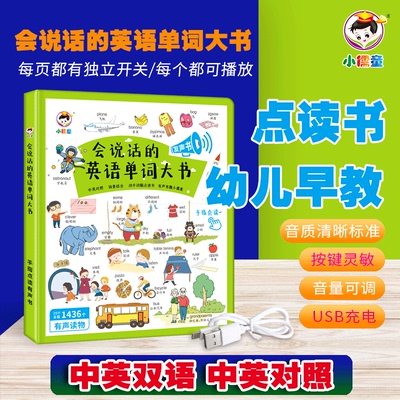 会说话的英语单词大书点读有声书儿童启蒙学习神器幼小衔接早教机