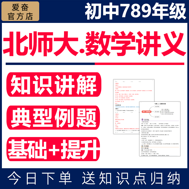北师大初中数学讲义资料电子版