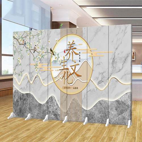 屏风隔墙理疗客厅卧室窗帘平风折叠移动健康中心会所美容沙龙特供