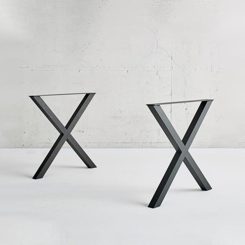 桌腿支架铁艺金属书桌脚架简易桌架吧台茶几柜子餐台条凳脚铁架子