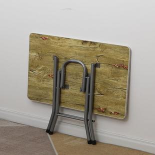 小折叠桌吃饭桌子折叠小桌子长方形出租房阳台小餐桌矮小饭桌家用