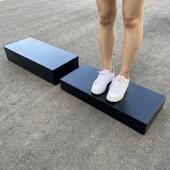 网红轻奢实木台阶门槛垫脚椅办公室钢琴搁脚架垫高实木脚踏板踏步