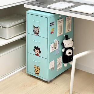 原田治铁皮柜收纳柜铁艺抽屉推车桌下收纳家用夹缝整理柜家居好物