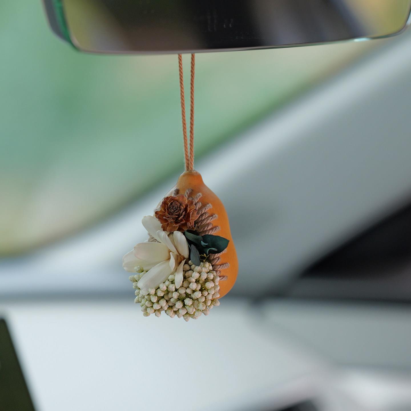 葫芦手工汽车挂件高级感香薰香水车载后照镜装饰品汽车挂件礼物20