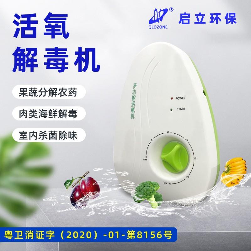 果蔬消毒机家用臭氧活氧解毒机肉类清洗菜水果祛除农残空气净化器