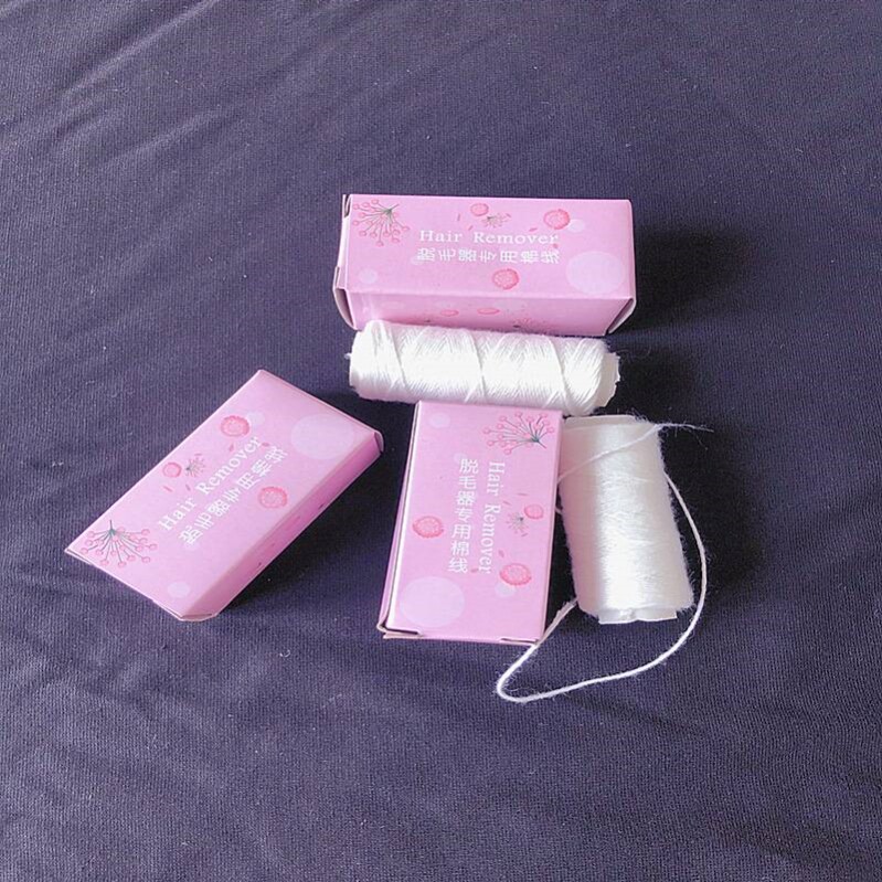 挽脸机棉线挽面器绳子绞脸开脸手工小卷白黑色手缝针线家用缝衣线