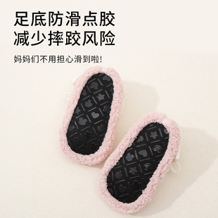 宝宝地板鞋儿童婴儿加绒学步袜男宝女童防滑隔凉室内秋冬加厚鞋袜