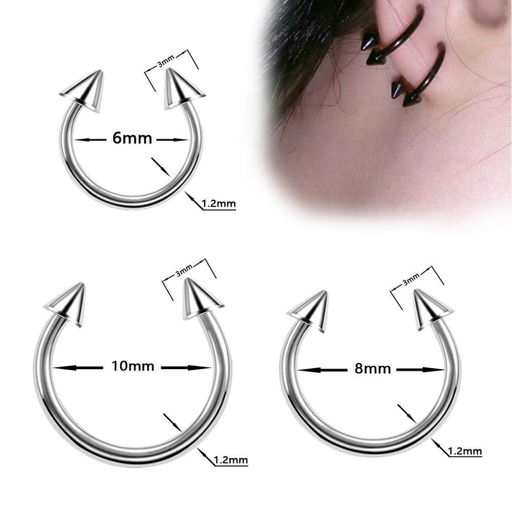 40PCS Surgical Steel Body Piercing Jewelry Lot Bulk Nose Rin