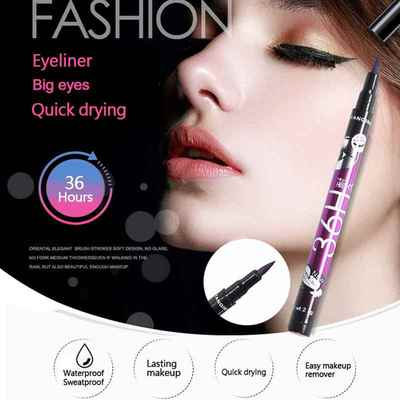 Black Liquid Eyeliner Waterproof Eyeliner Pencil 36H Long-La