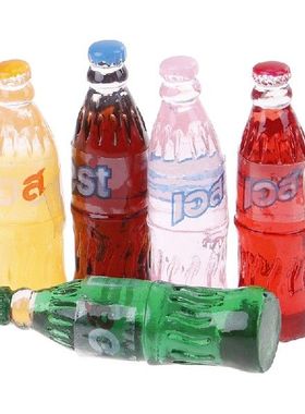 5pcs Cute Resin Simulation Food 3D Soda Cola Bottle DIY