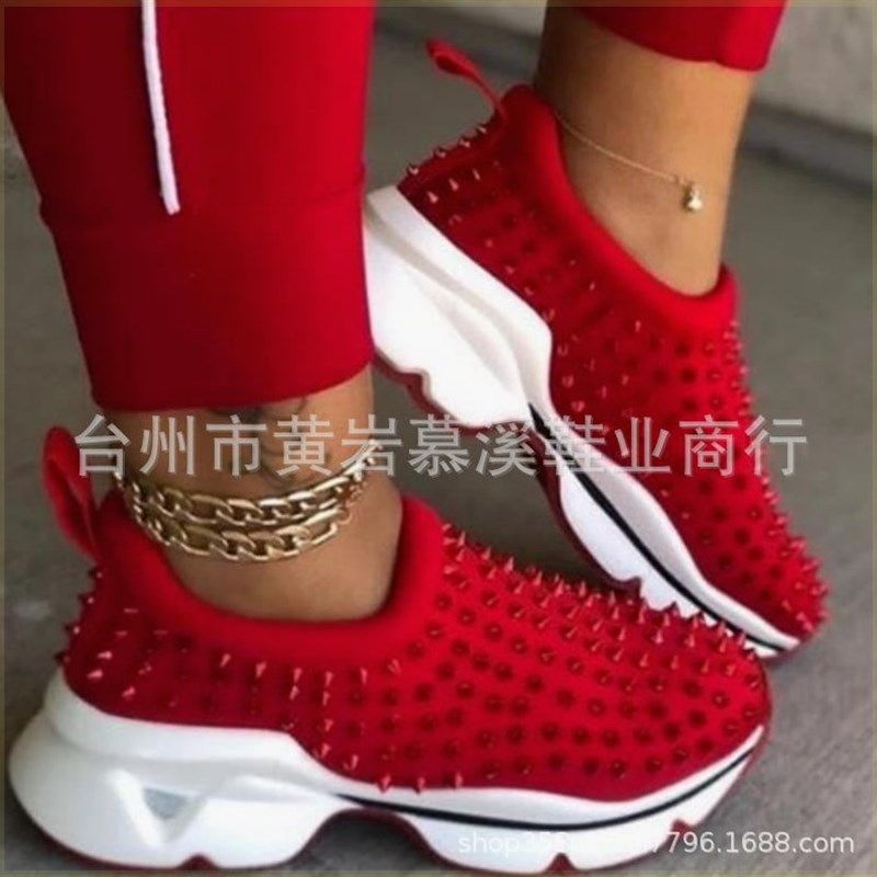 womens plus size thi sole sneakers with rivets daddy