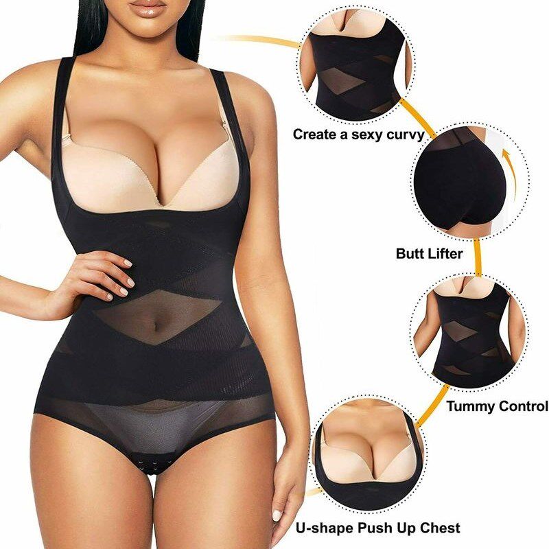 Women Waist trainer body shaper butt lifter Shapewear Bodysu