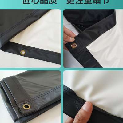 简易折叠背投软幕布双面成像影子橱窗玻璃展示屏幕60400寸可定制