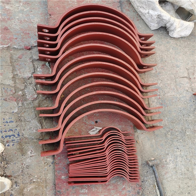 U型管道支吊架管夹双孔三孔四孔立管管担A5基准型双螺栓短管夹