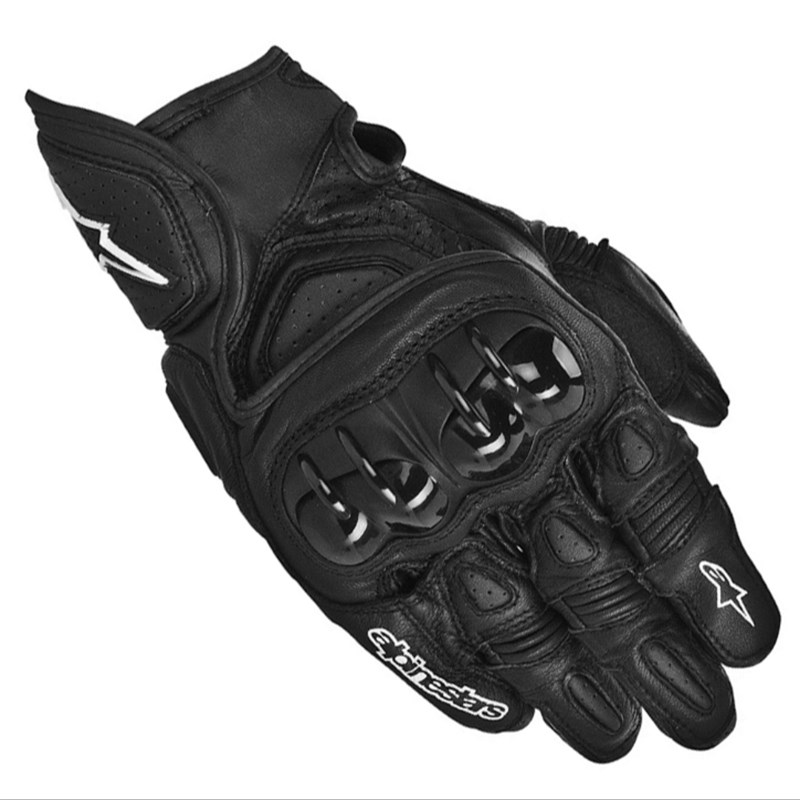 摩托车A星骑行四季男女重机车越野真皮透气装备短款手套防水防摔