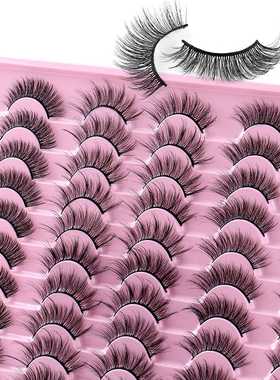 30Pair 3D Eye Lashes Eyelash End Elongate False Eyelahes
