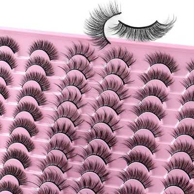 30Pair 3D Eye Lashes Eyelash End Elongate False Eyelahes