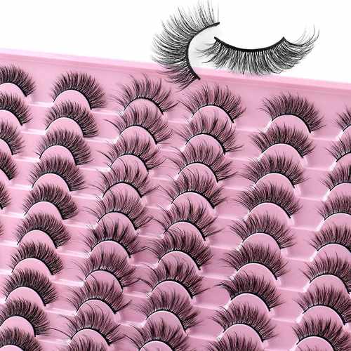30Pair 3D Eye Lashes Eyelash End Elongate False Eyelahes