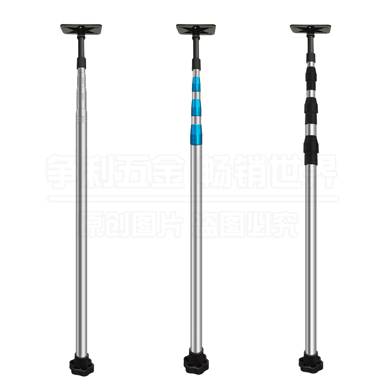 。红外线雷射水平仪升降支水伸缩杆不锈钢伸缩杆平仪器支架云台通