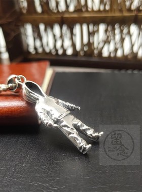 (Astronaut Neckl men and women simple astronaut pendant hip