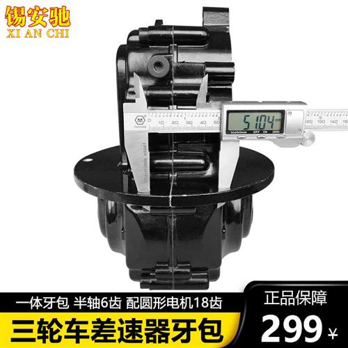 电动三轮车差速器牙包总成牙箱一体大功率减速齿轮箱电机珠峰大阳