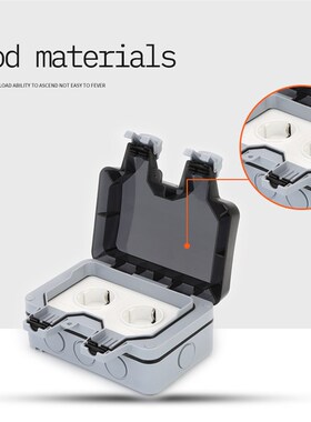 IP66 Weatherproof Waterproof Outdoor Wall  Socket 16A Double