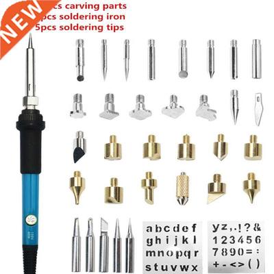 60W Wood Burning Carving Pyrography Pen Kit Adjustable Temp