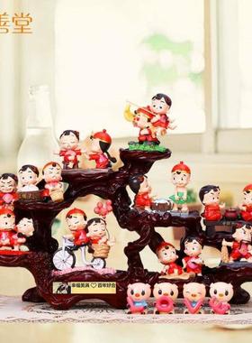 创意实用结婚礼物订婚闺新婚礼品工娃新房婚庆娃摆FIN2984件艺品