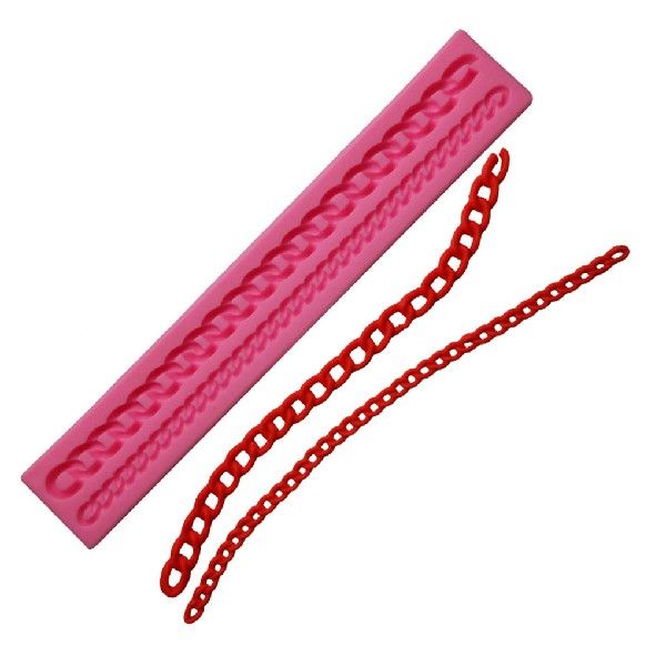 Silicone Cake Mold Chain Fondant Mould Molds Oven Baking