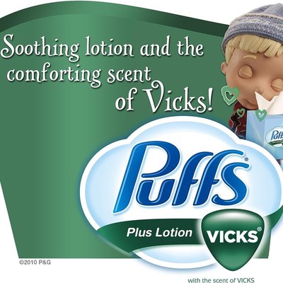 Puffs Plus Lotion with The Scent Of Vicks Facial Tissues