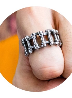 Fashion accessories personality bike chain titanium steel