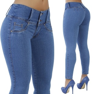 Waist Size Mom boyfriend Stretch High Woman Jeans Plus New