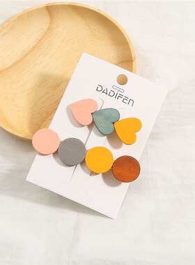 1Set Candy Love Round Hair Clip Retro Hairpin Accessories