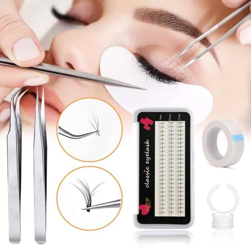 22 in 1 False Eyelash Extension Training Kit Practice Model