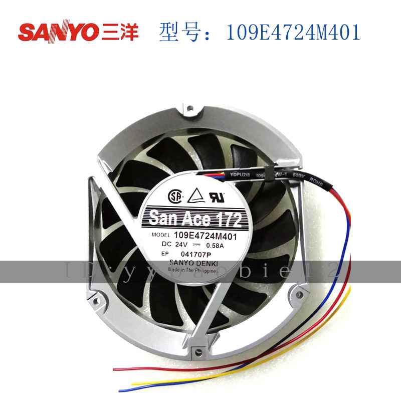 109E4724M401【DC Fan 172x147x25mm 24V SdCut NoRib Tch】