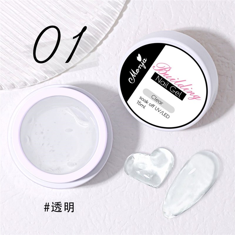 Hand Nail Gel for Nail Extension Jelly Gel Clear Pink