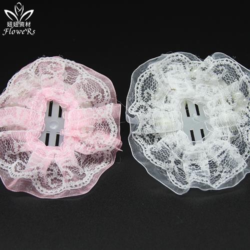 新娘手带珠子手腕花托/珍珠蕾丝花边花托/珍珠手錬新娘配饰用品