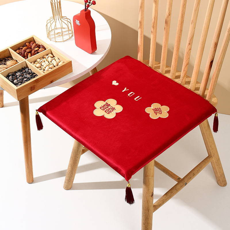 结婚跪垫一对敬茶改口喜垫坐垫福垫婚礼磕头红色垫子婚庆用品大全
