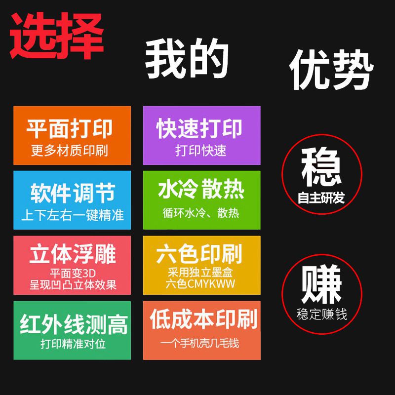 新品uv印表机大型2513圆柱体酒瓶保温杯金M属压克力广告标牌uv打