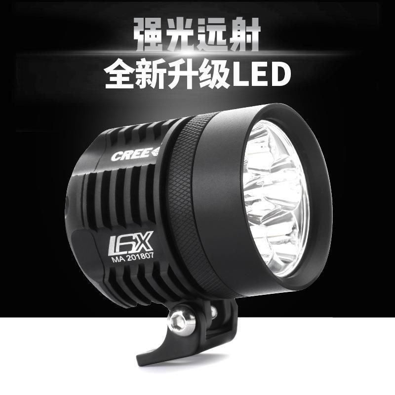 摩托车射灯 L6X l4x 4灯40w 车灯电动车超亮led 外置4珠大灯强光