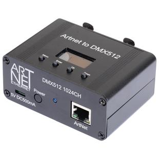 DMX512 ARTNET 控制器2口带显示屏 NET ART