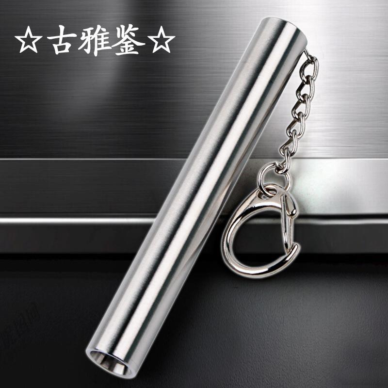迷你LED手电筒7号不锈钢材质便携户外家用小袖珍微型式AAA手电筒