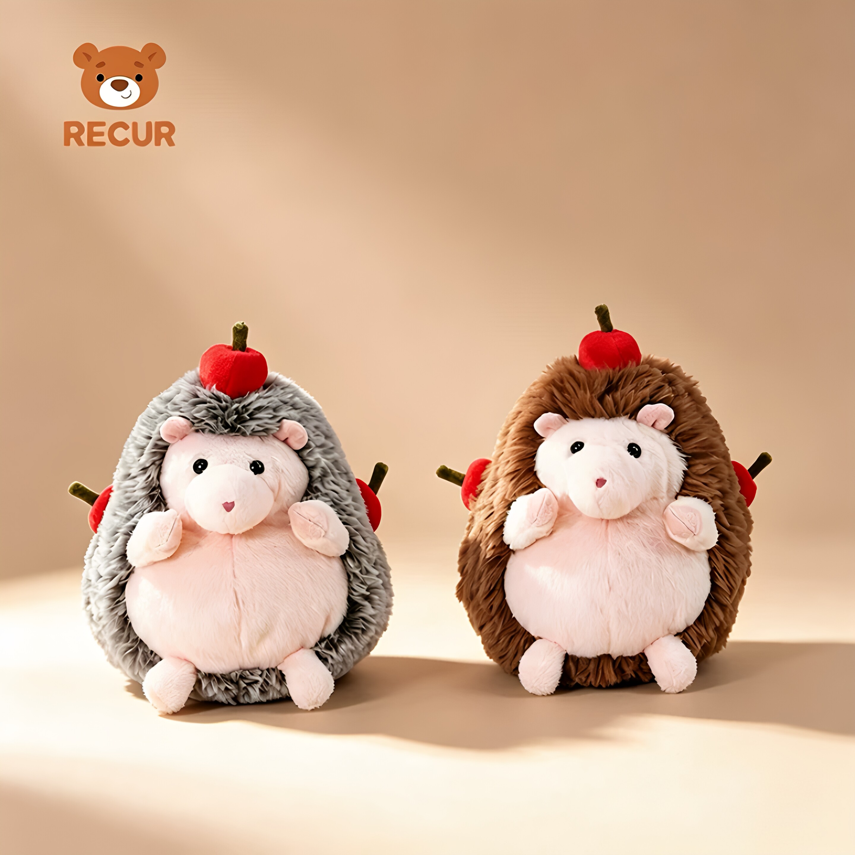 RECUR小刺猬艾德蒙毛绒玩具