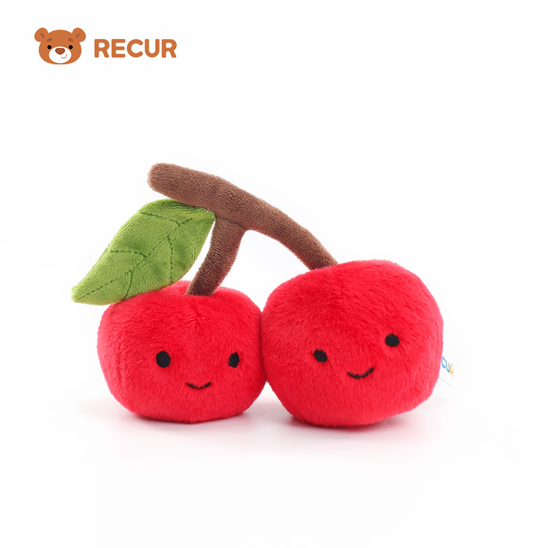RECUR樱桃可爱趣味水果毛绒玩偶