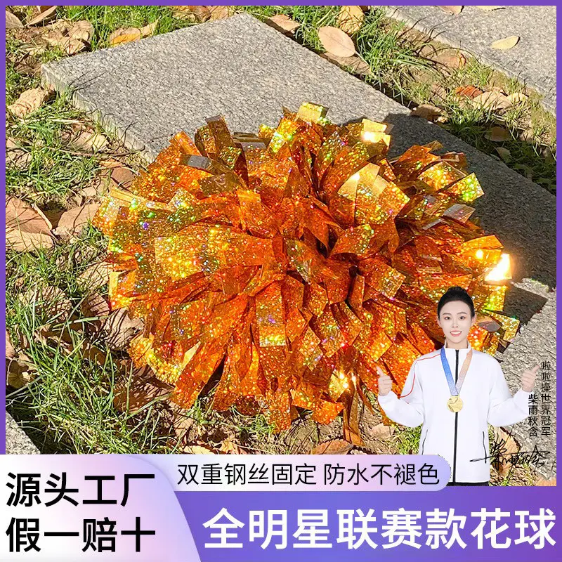 花球啦啦队手拿花花球拉拉队手花