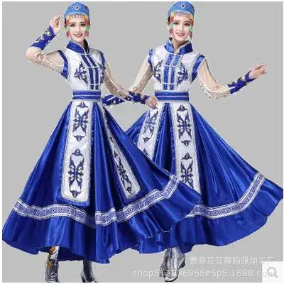 新款蒙古族演出服女装内蒙古舞蹈