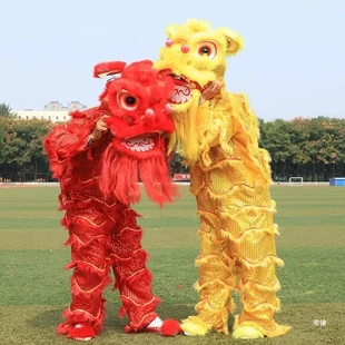 单人舞狮表演的道具成人少儿南师北狮醒狮服装小狮子头整套舞狮子