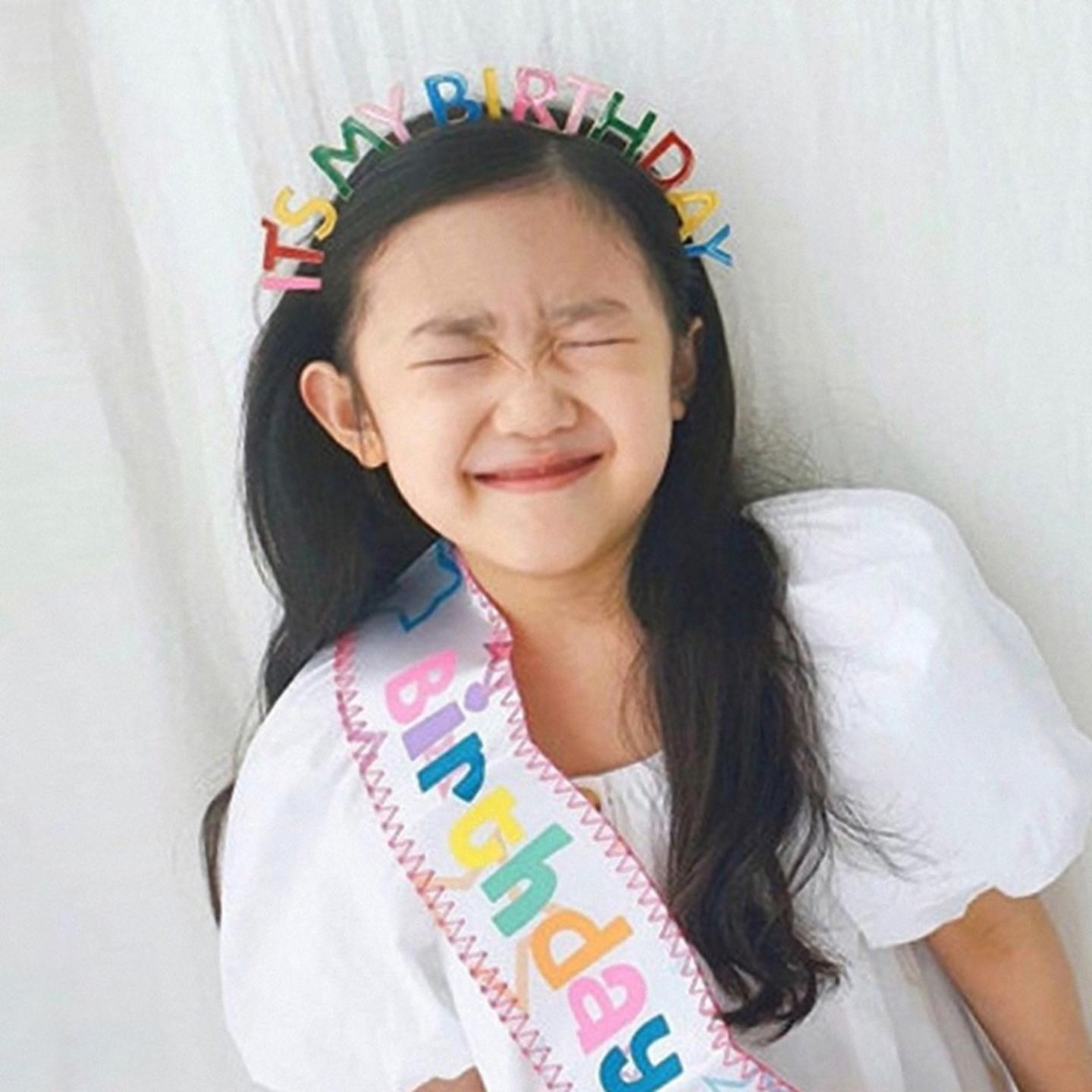 生日肩带礼仪带成人女孩儿童趴