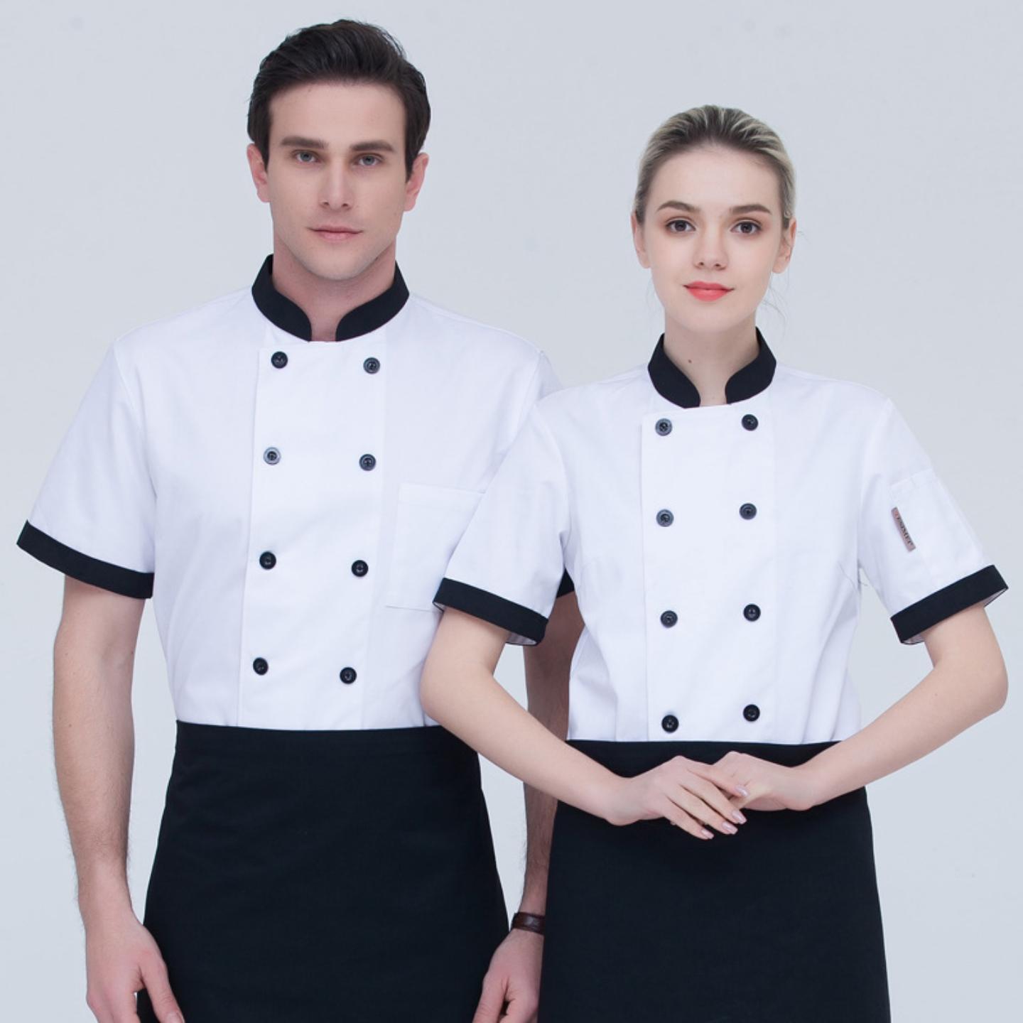 中西餐厅厨师服酒店饭店厨房服装