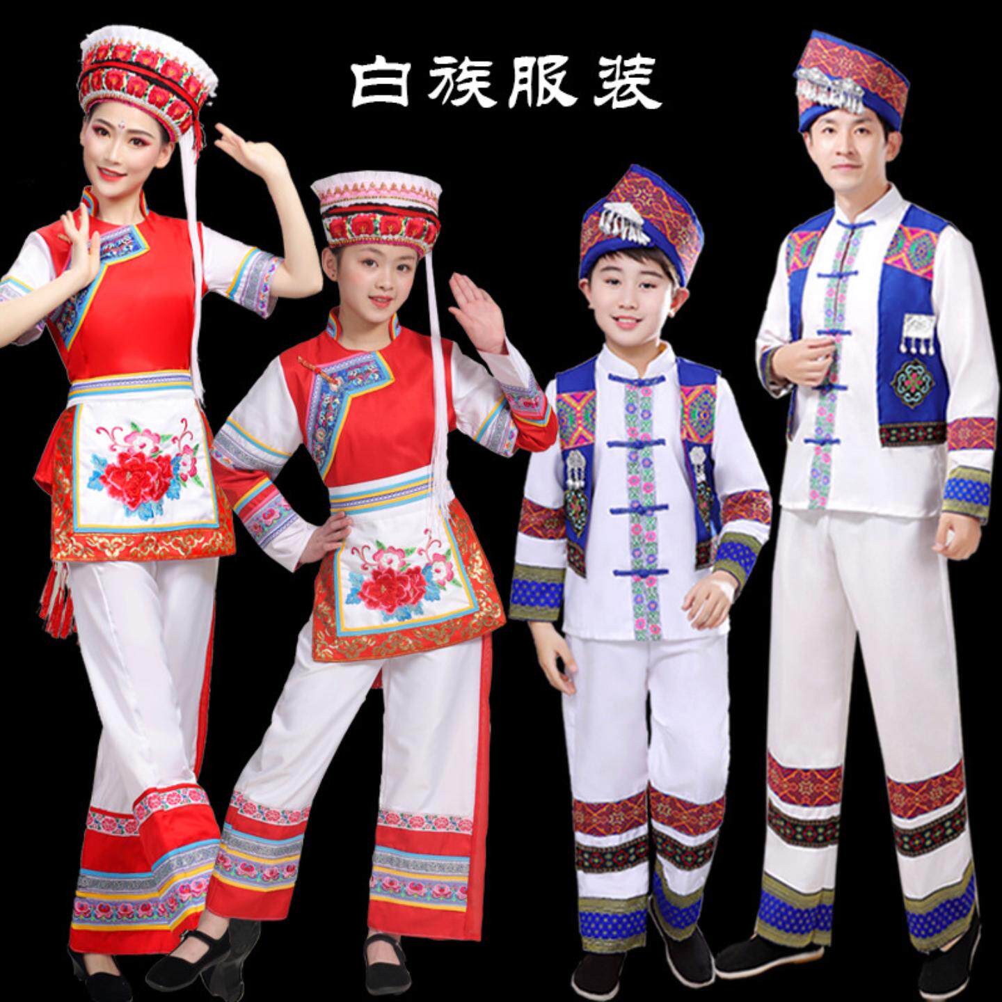 白族服装女云南大理金花服绣花